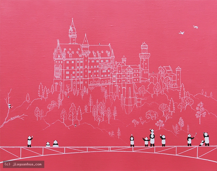 Artist JiaYuanhua, Artist Yuan hua Jia, Artist Yuanhua Jia, JiaYuanhua artworks, China contemporary art, original artworks, original paintings, oil paintings, acrylic paintings, pandas artworks