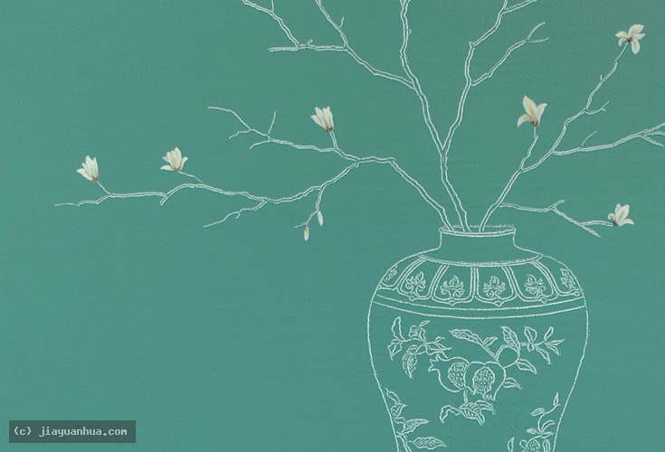 Artist JiaYuanhua, Artist Yuan hua Jia, Artist Yuanhua Jia, JiaYuanhua artworks, China contemporary art, original artworks, original paintings, oil paintings, acrylic paintings, pandas artworks : Deep Fragrance